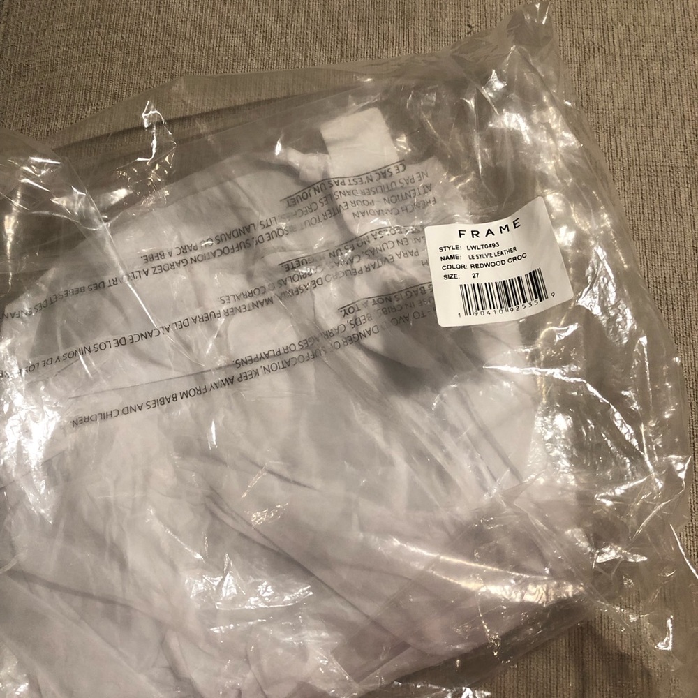 NWOT Frame Le Sylvie Leather pants sz 27 - Picture 11 of 12